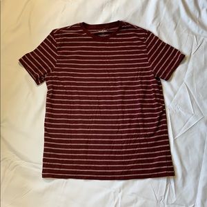 Maroon Striped T-Shirt